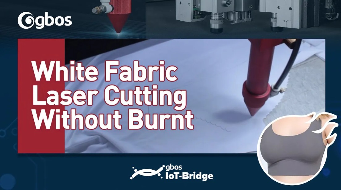Laser Cutting White Fabric