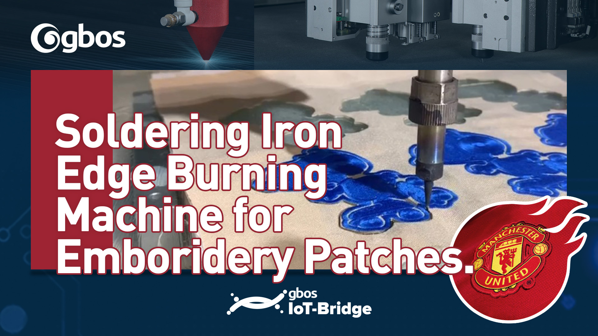 Automatic Soldering Iron Edge Burning Machine for Emboridery Patches