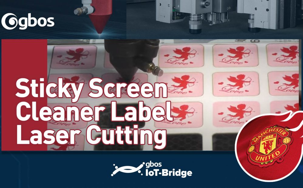 Sticky Screen Cleaner Label Laser Cutting