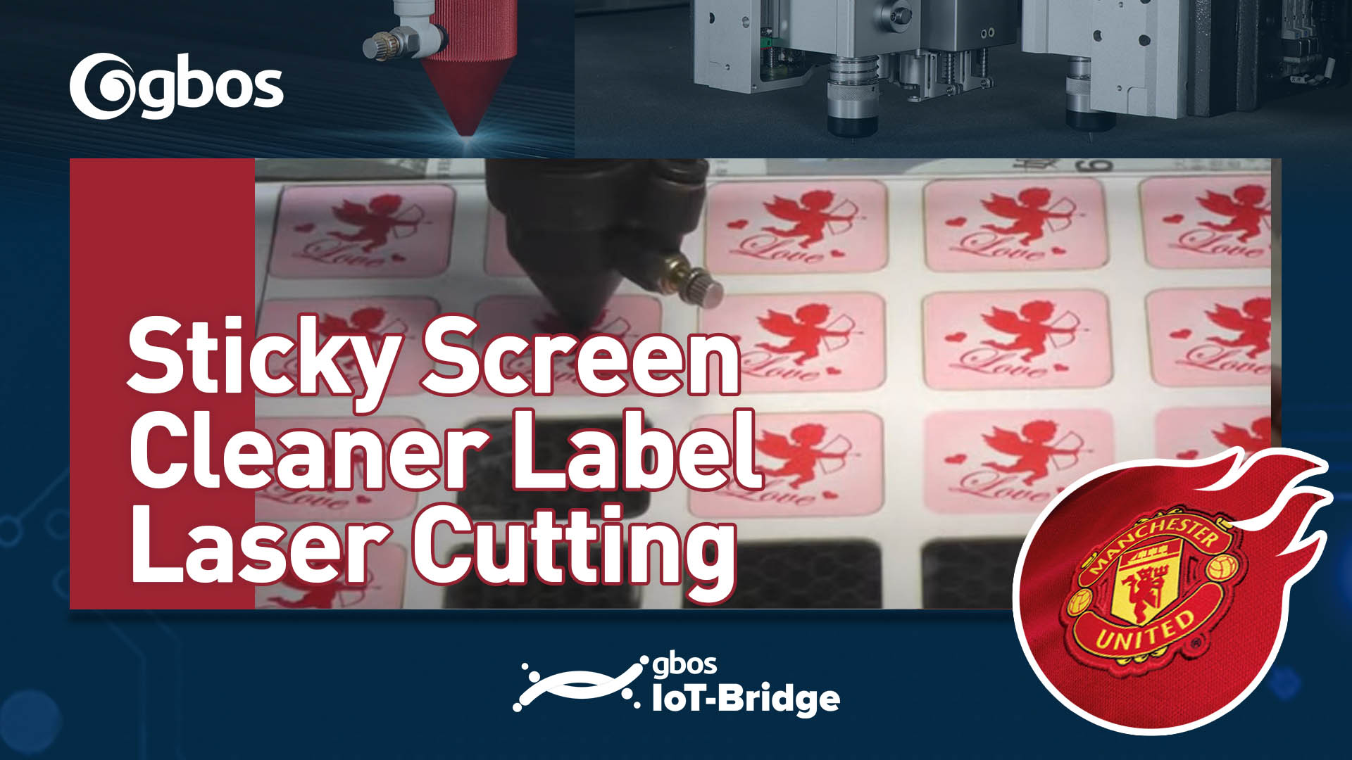 Sticky Screen Cleaner Label Laser Cutting