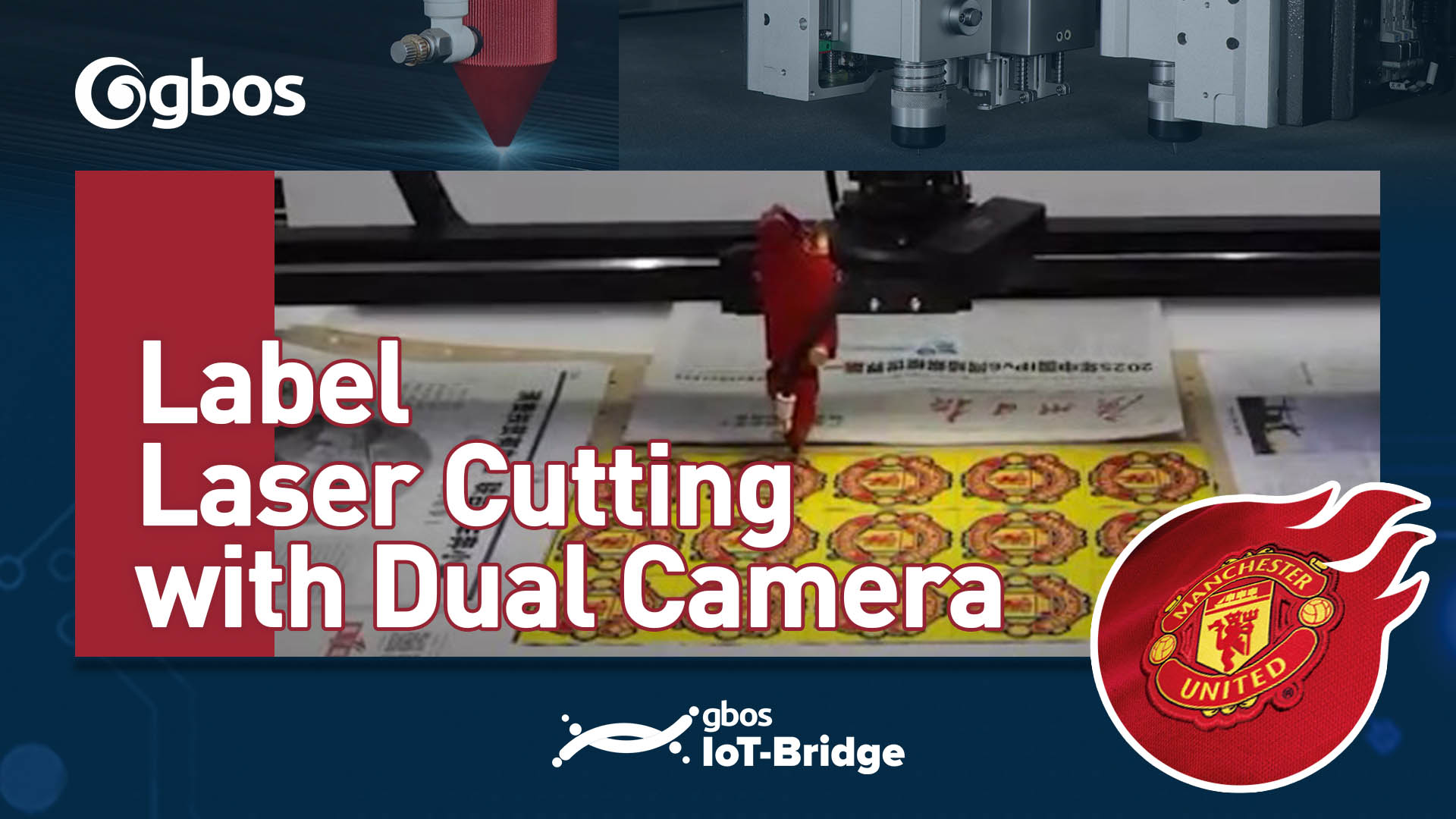 Label Laser Cutting with Dual Camera