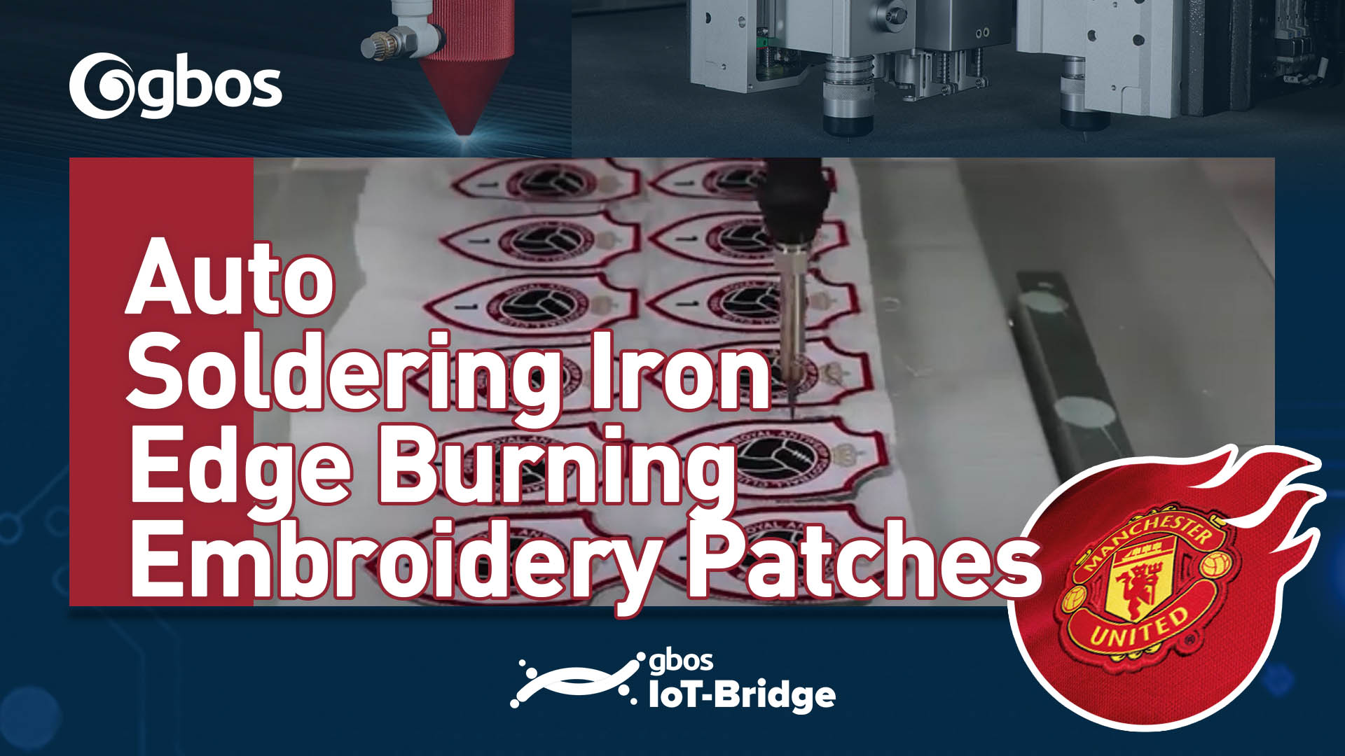 Auto Soldering Iron Edge Burning Embroidery Patches