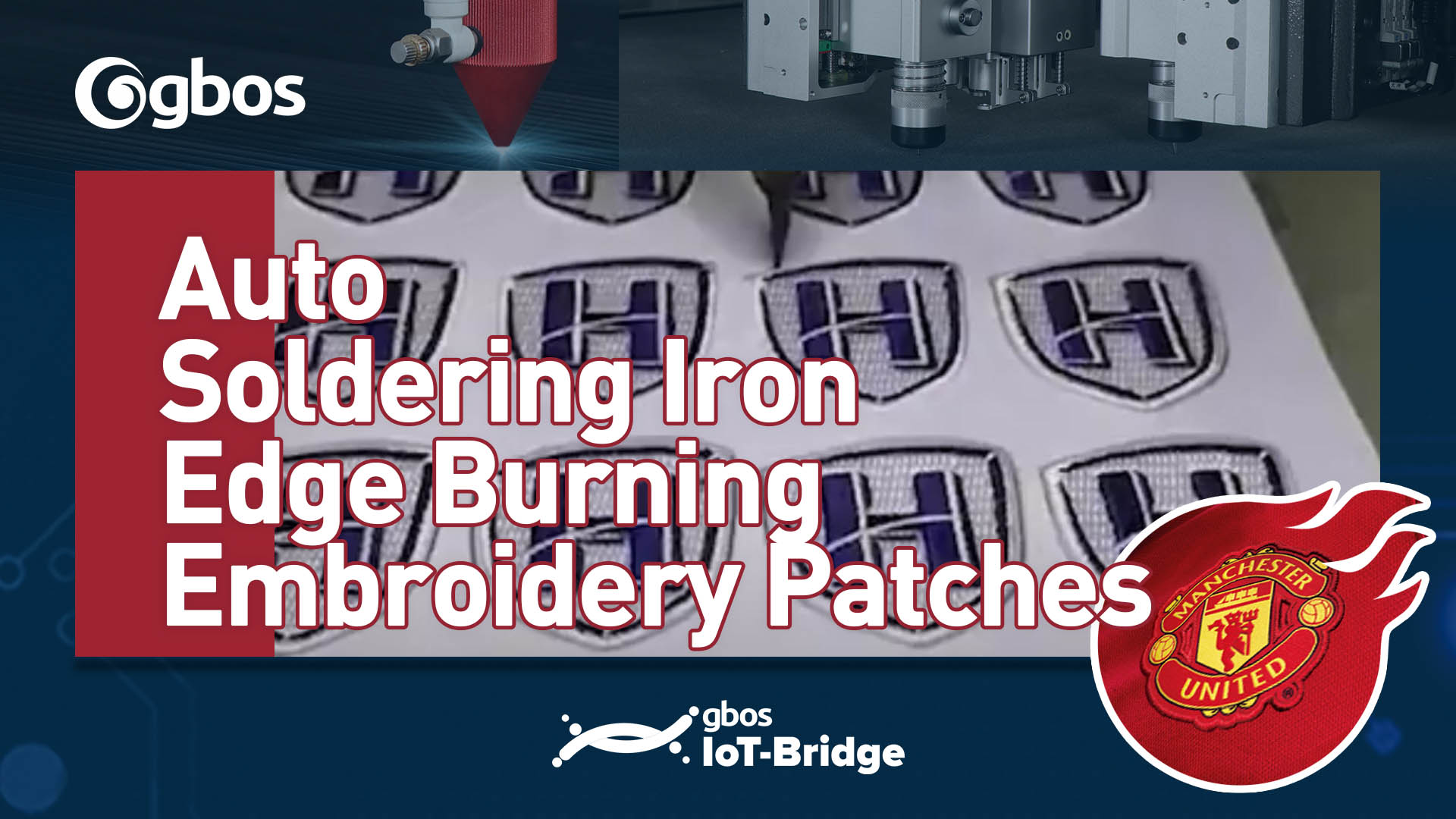 Soldering Iron Edge Burning Machine for Embroidery Patches