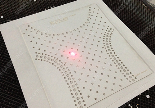 Tecido oco a laser para artesanato de fixação a quente