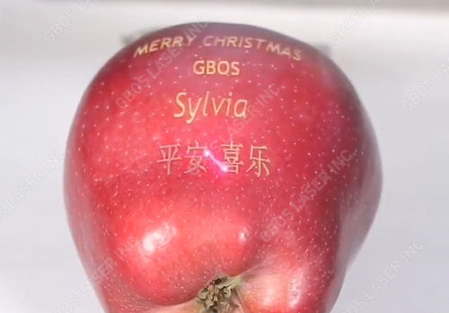 Marcaje láser Manzana personalizada