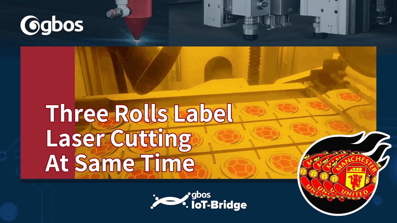 Three-roll label seamless cutting