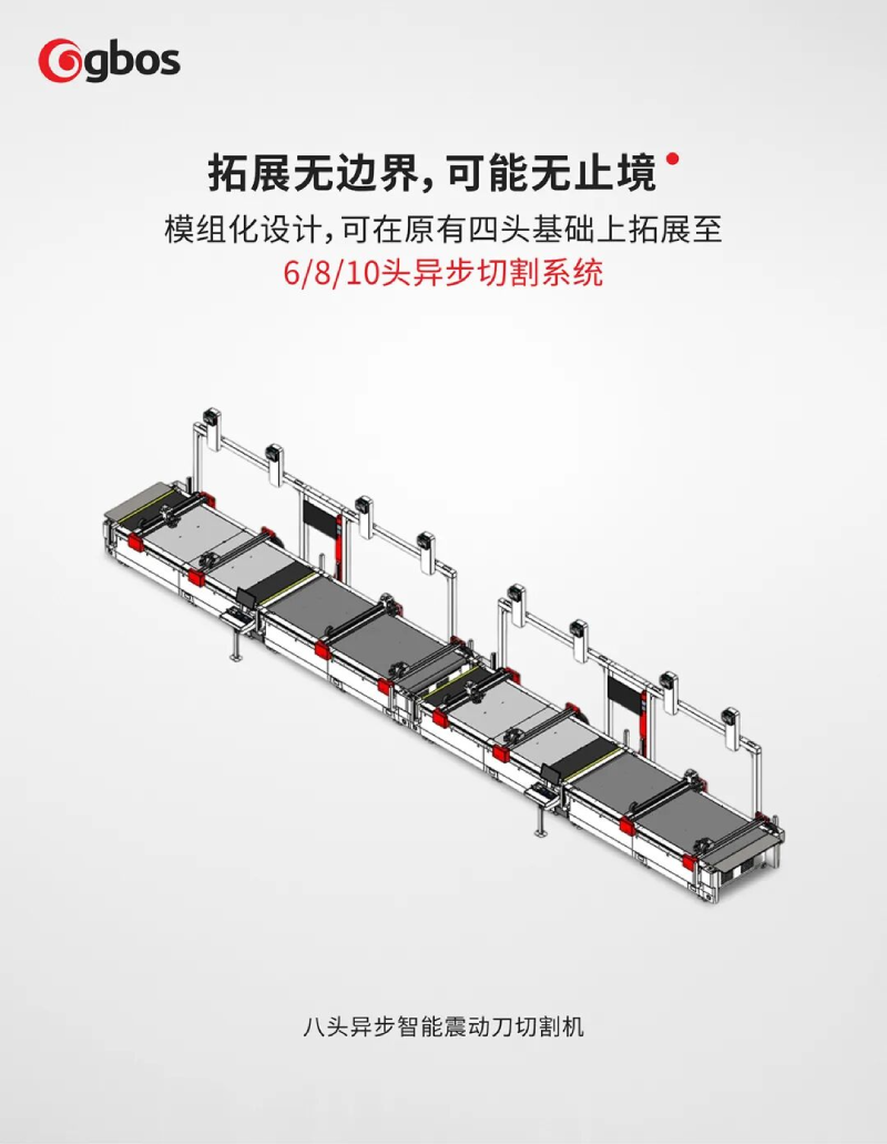 8-Head Asynchronous Smart Oscillating Knife Cutter